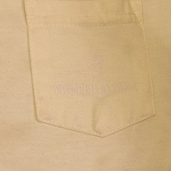 Properly Tied - Light Yellow Blue Marlin Short Sleeve Shirt - Size: 4T - Picture 3 of 3